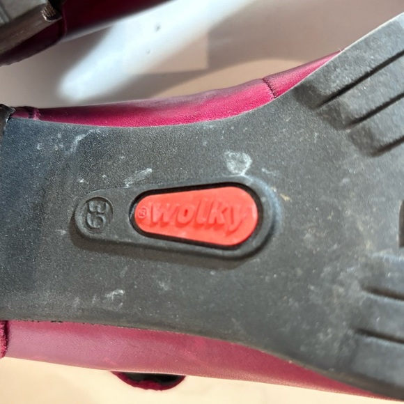 WOLKY Sz 39 Almond Toe Leather Mary Jane Style Heels Shoes - Picture 11 of 11